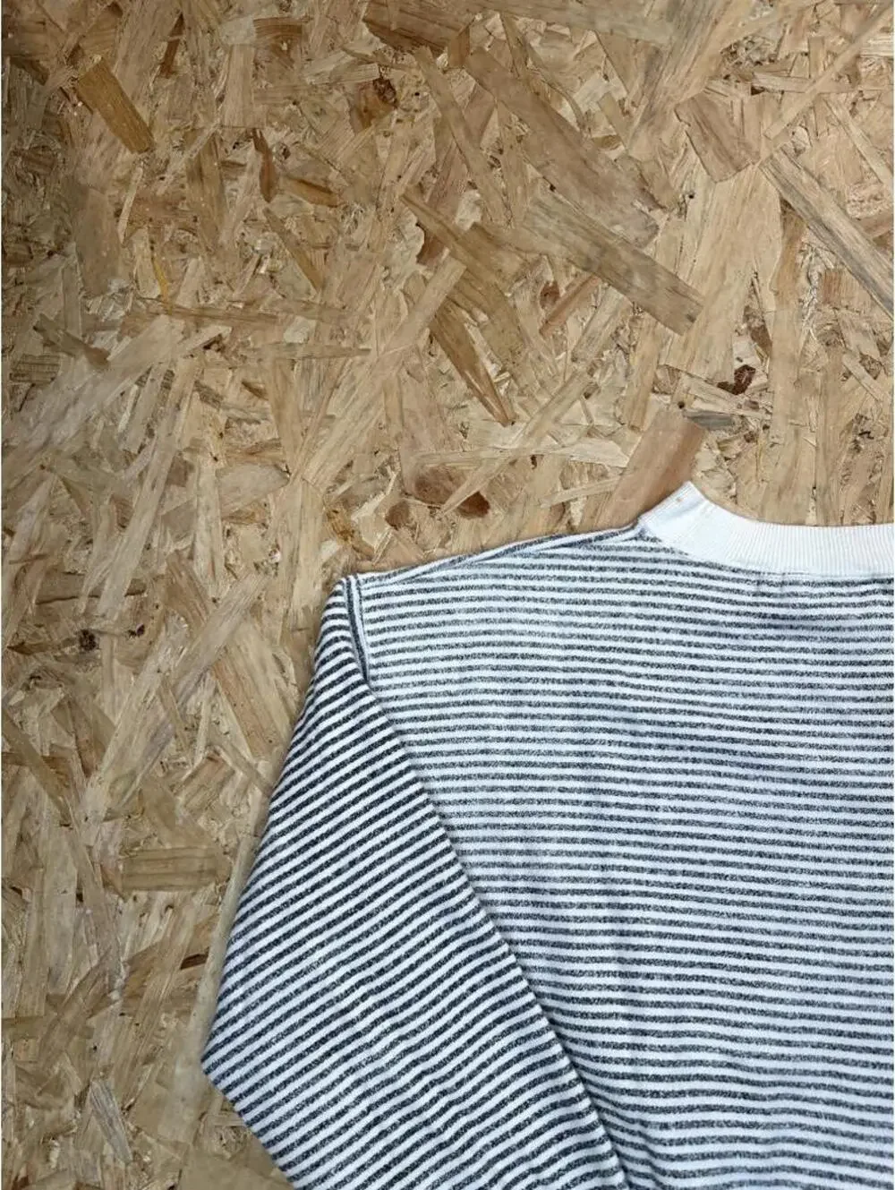 Vintage Saturdays BSB Sweatshirt Mens Medium White Striped Graphic Pullover